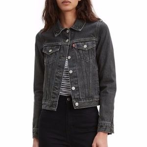 Levi’s Women's Denim Trucker Jacket - Dark Gray Sz Medium